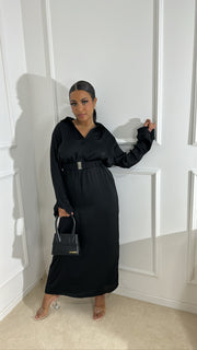 Robe légère a ceinture [noir]