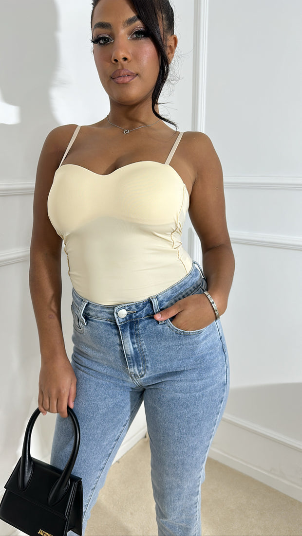 Bustier bretelle [ beige ]