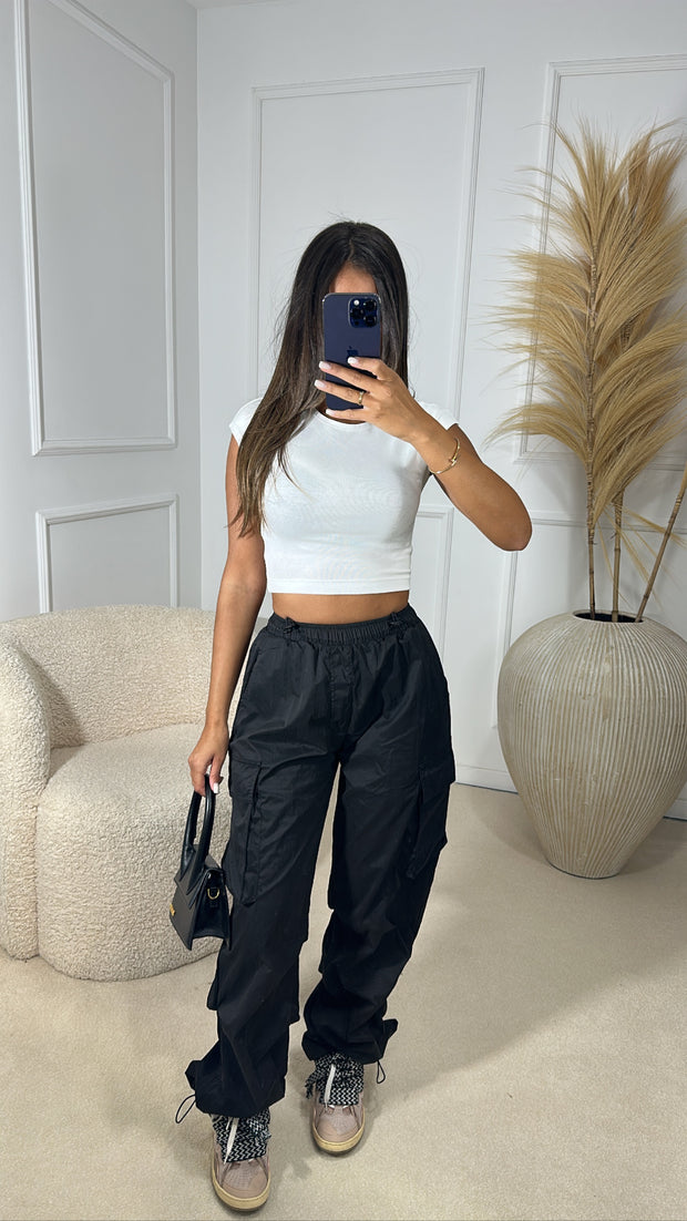 Pantalon cargo para [ noir ]