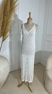 Robe perforée [ blanc ]
