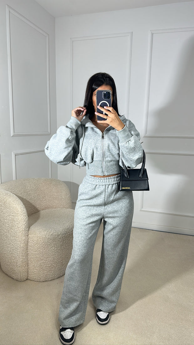 Ensemble gilet court [ gris ]