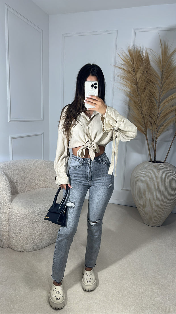 Jean gris T187-2