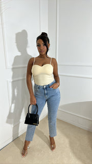 Bustier bretelle [ beige ]
