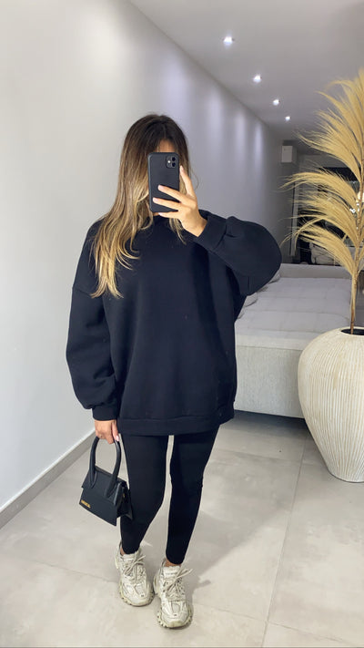 Ensemble Sweat + legging [ noir ]