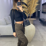 Pantalon cargo [ 8187-5 marron ]