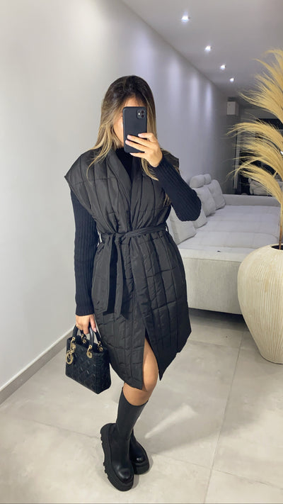 Manteau sans manche [ noir  ]