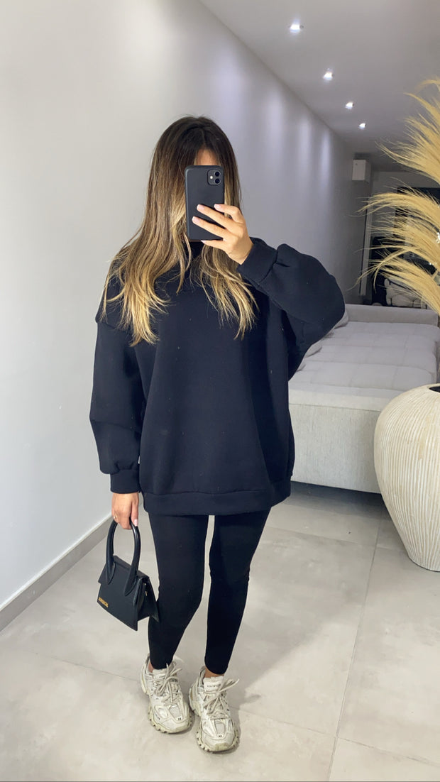 Ensemble Sweat + legging [ noir ]